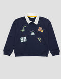 Little M Oversized Polo Dino All Star Sweater Anak Laki-Laki