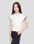 Aero Basic Rib Geber Kecil Kaos Lengan Pendek Anak Perempuan