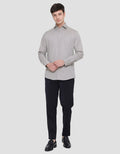 Cole Slim Fit Double Stripe Cotton Kemeja Pria