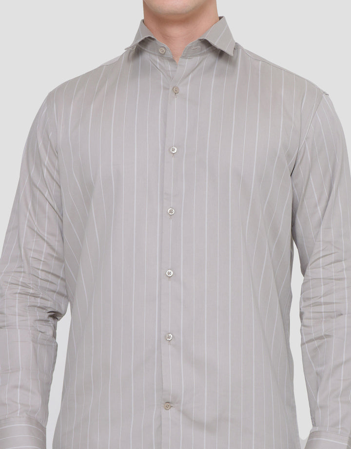 Cole Double Stripe Cotton Men's Long Sleeve Shirt