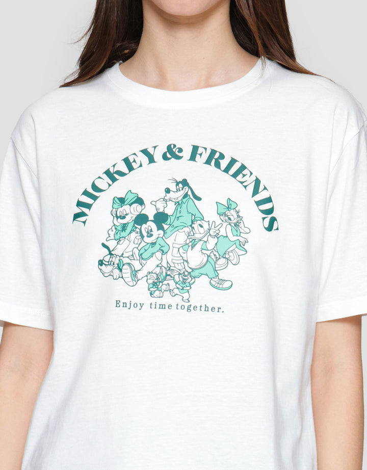 Disney Mickey N Friends Kaos Boxy Wanita