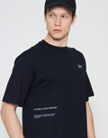 ZES Wording Dennis Fit Kaos Lengan Pendek Pria TSF106
