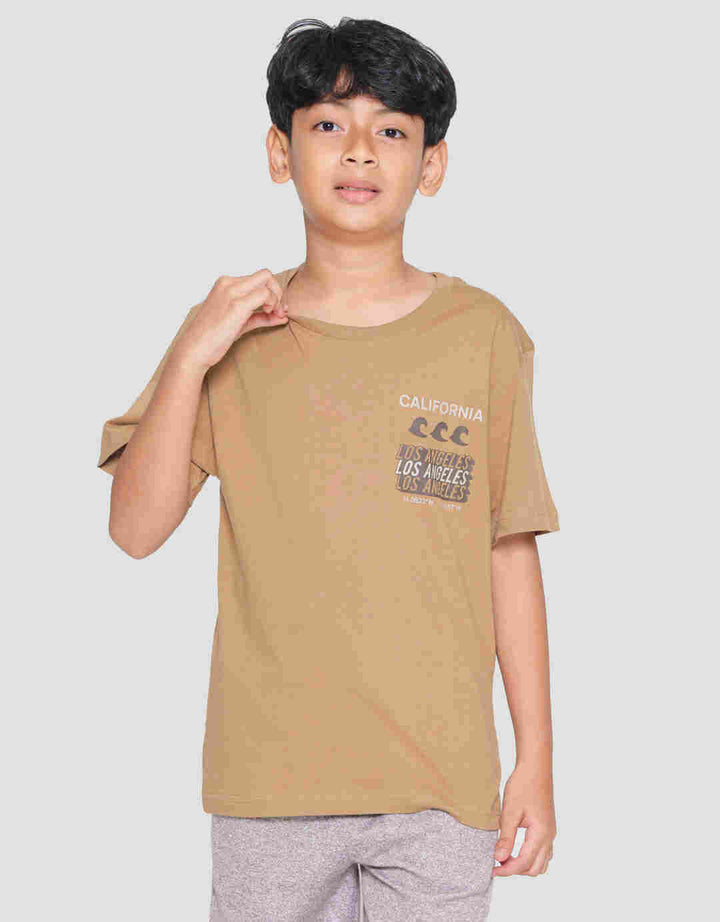 Nevada California Surf Summer Kaos Lengan Pendek Anak Laki-Laki