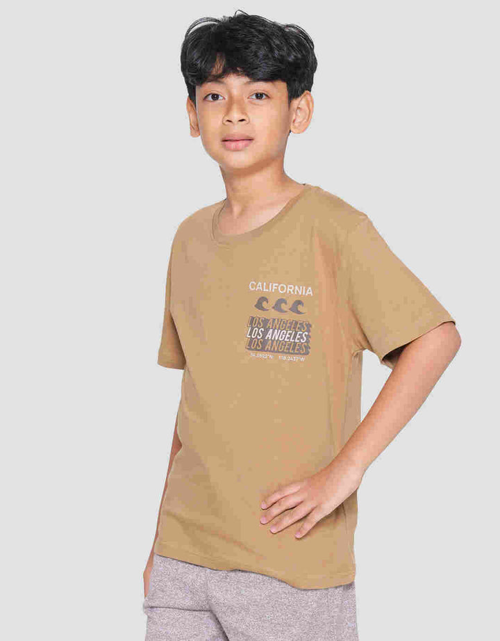 Nevada California Surf Summer Kaos Lengan Pendek Anak Laki-Laki