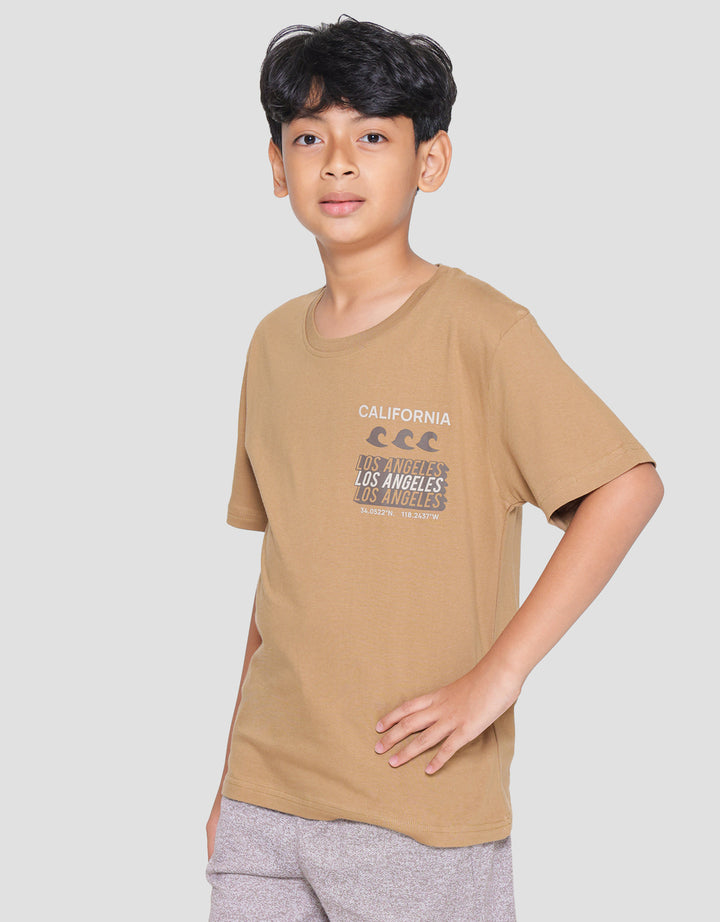 Nevada California Surf Summer Kaos Lengan Pendek Anak Laki-Laki