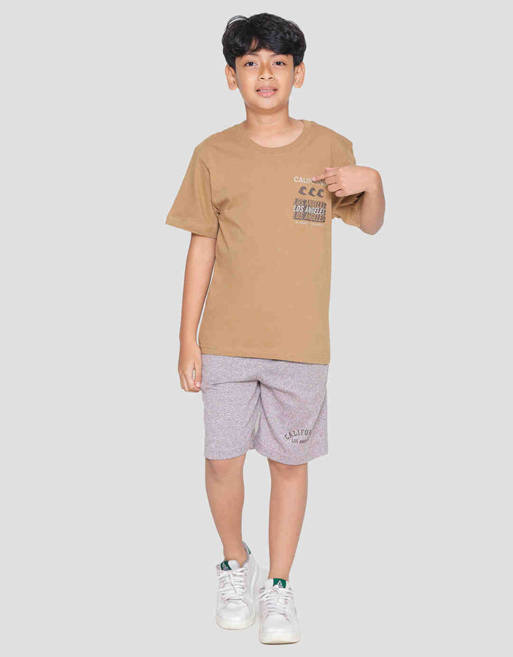 Nevada California Surf Summer Kaos Lengan Pendek Anak Laki-Laki