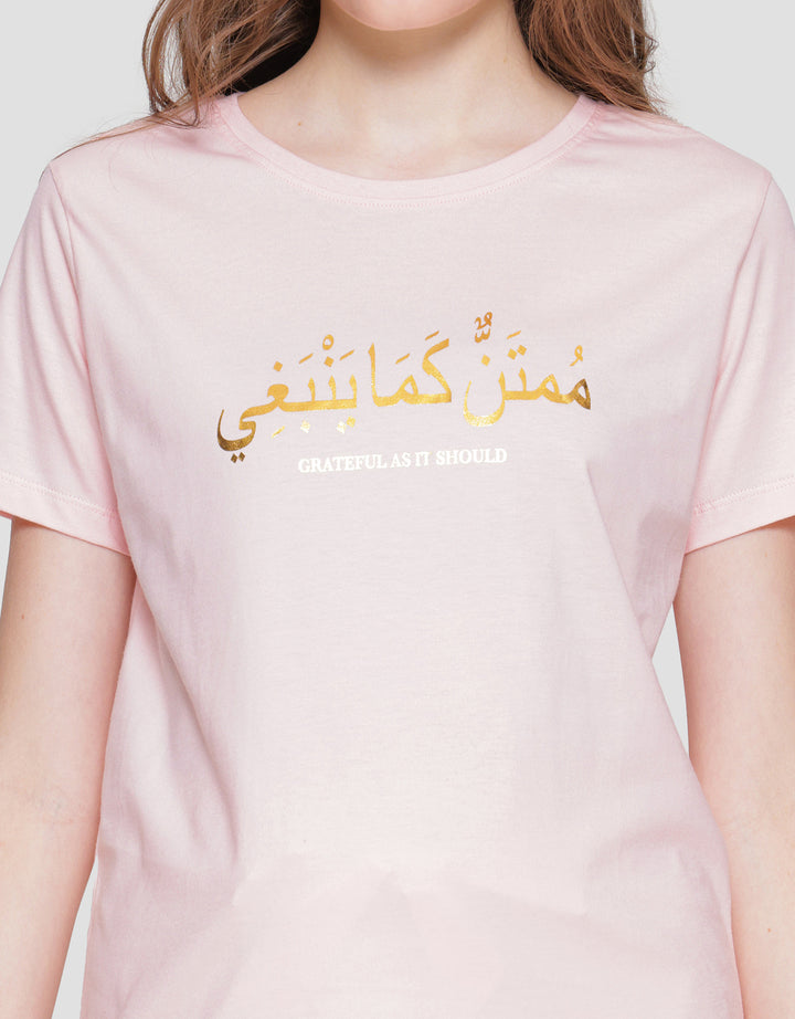Connexion Arabian Font Kaos Lengan Pendek Wanita