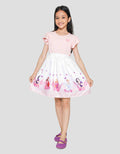 Disney Print Princess Midi Dress Anak Perempuan