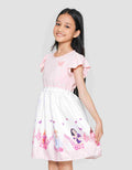 Disney Print Princess Midi Dress Anak Perempuan