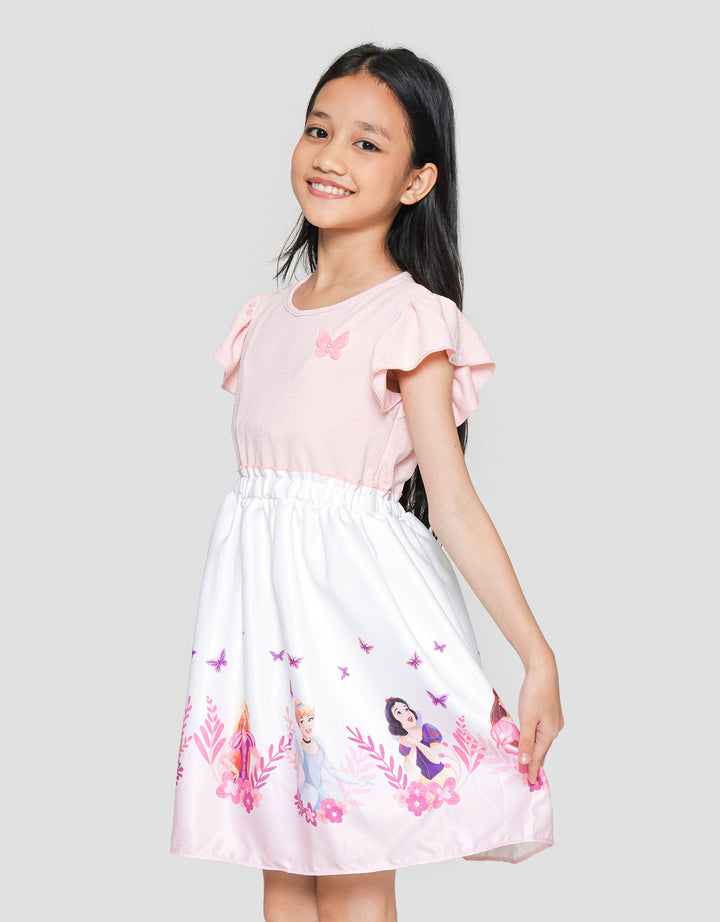 Disney Print Princess Midi Dress Anak Perempuan