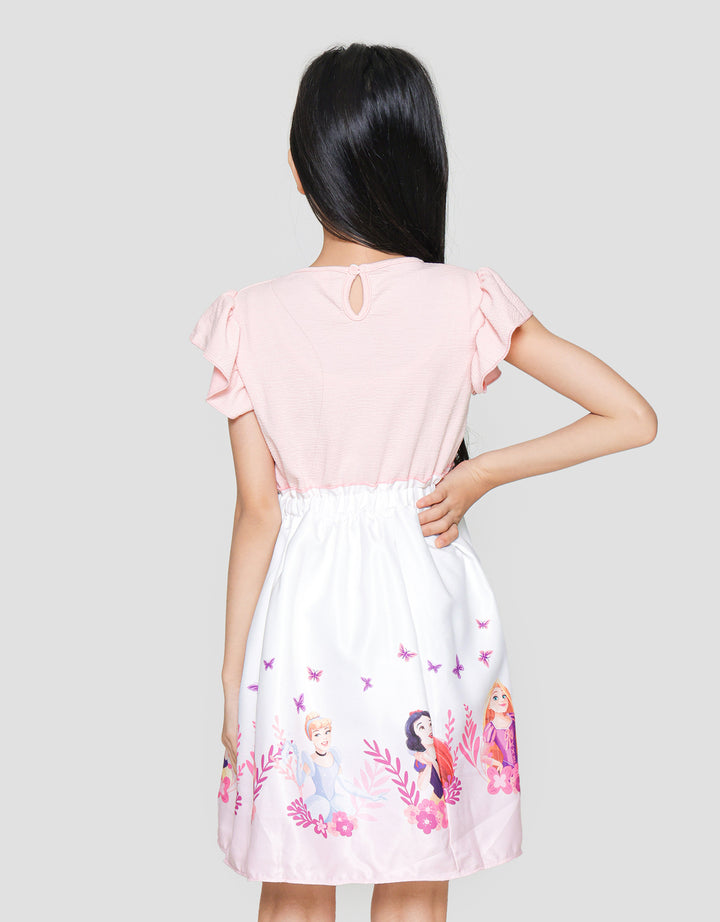 Disney Print Princess Midi Dress Anak Perempuan