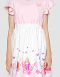 Disney Print Princess Midi Dress Anak Perempuan
