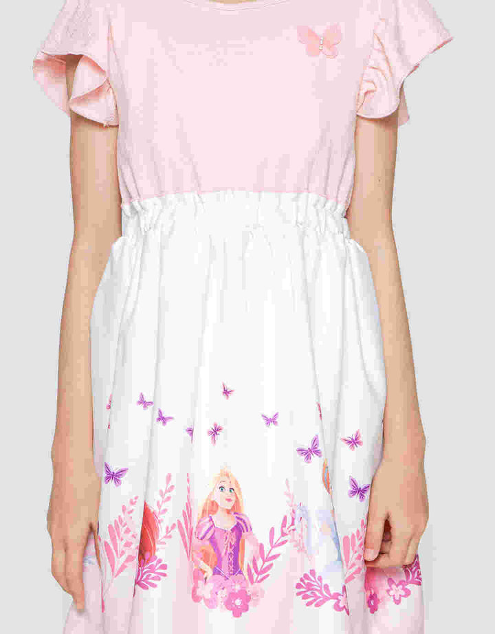 Disney Print Princess Midi Dress Anak Perempuan
