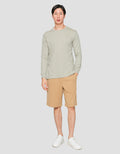 Suko Round Neck Soft Touch Round Collar Men's Long Sleeve T-Shirt