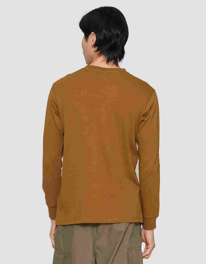 Suko Round Neck Soft Touch Kerah Bulat Kaos Lengan Panjang Pria