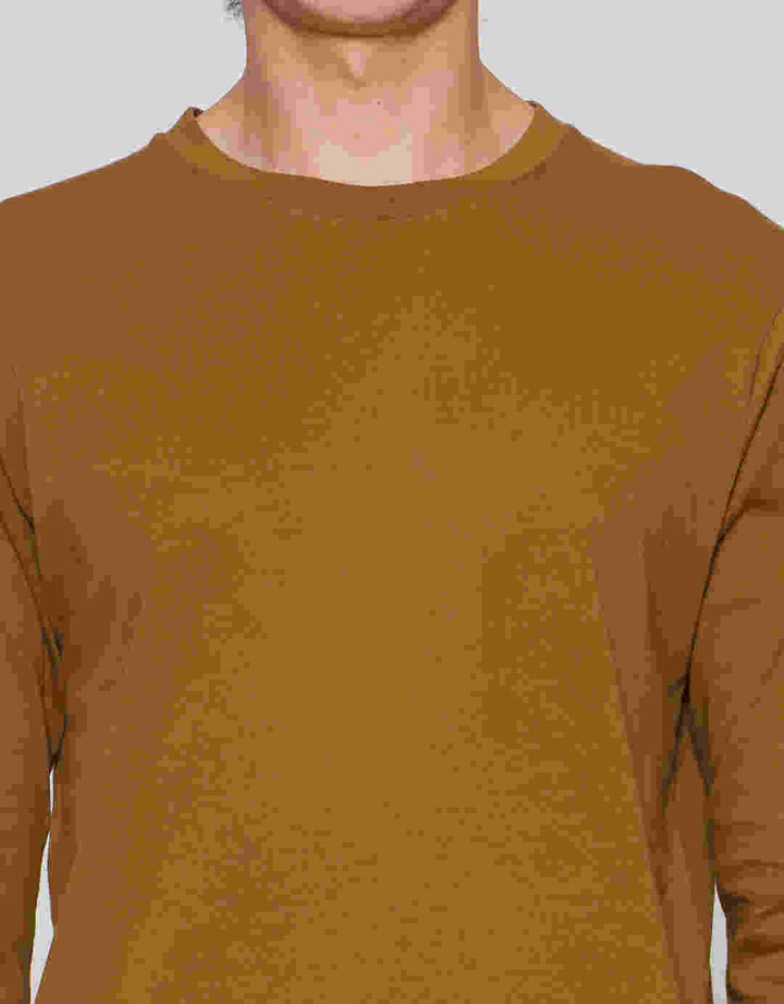 Suko Round Neck Soft Touch Round Collar Men's Long Sleeve T-Shirt
