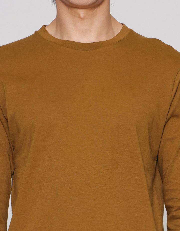 Suko Round Neck Soft Touch Round Collar Men's Long Sleeve T-Shirt