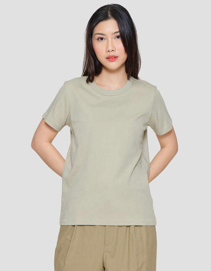Suko Women's Round Collar Basic T-Shirt
