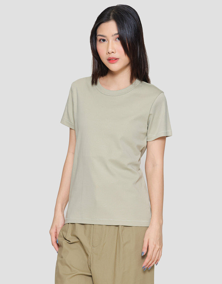 Suko Women's Round Collar Basic T-Shirt