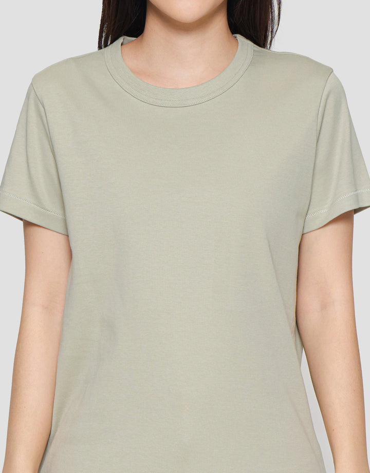 Suko Women's Round Collar Basic T-Shirt