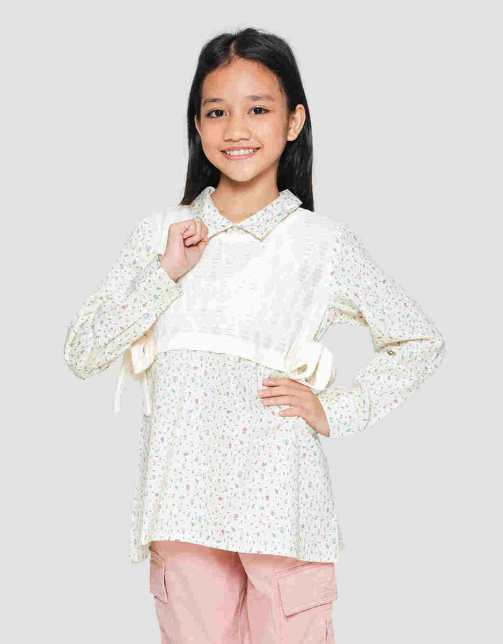 Nevada Tunik With Vest Kemeja Anak Perempuan