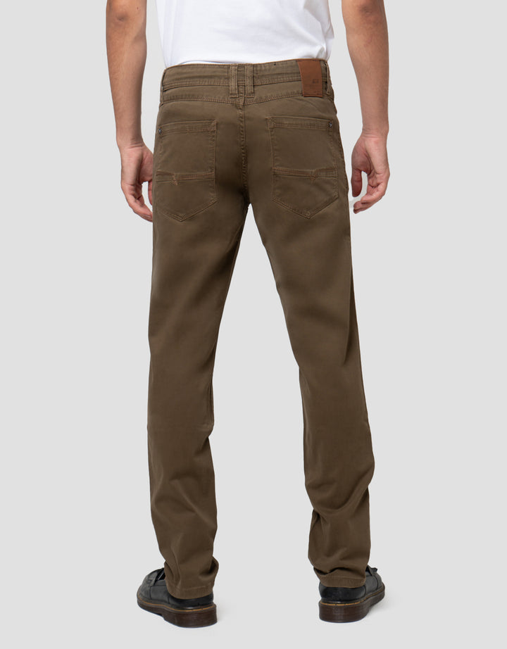 Cardinal Casual Celana Button Celana Chinos Pria
