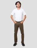 Cardinal Casual Celana Button Celana Chinos Pria