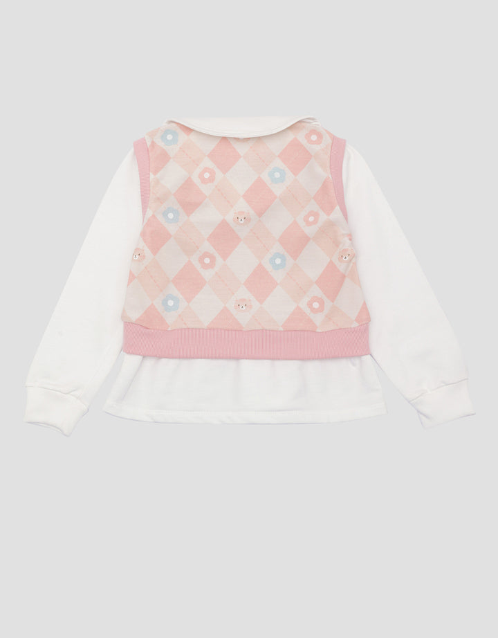 Little M Safari Look Print Sweater Anak Perempuan