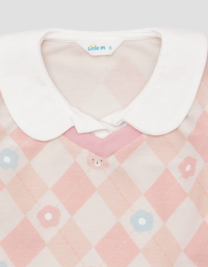 Little M Safari Look Print Sweater Anak Perempuan