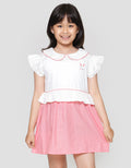 Little M Peplum Lengan Ruffle Midi Dress Anak Perempuan