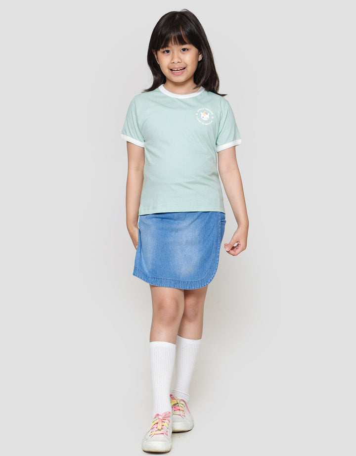 Little M Ringer Unicorn Head Kaos Anak Perempuan