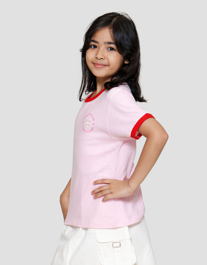 Little M Ringer Bunny Head Kaos Anak Perempuan