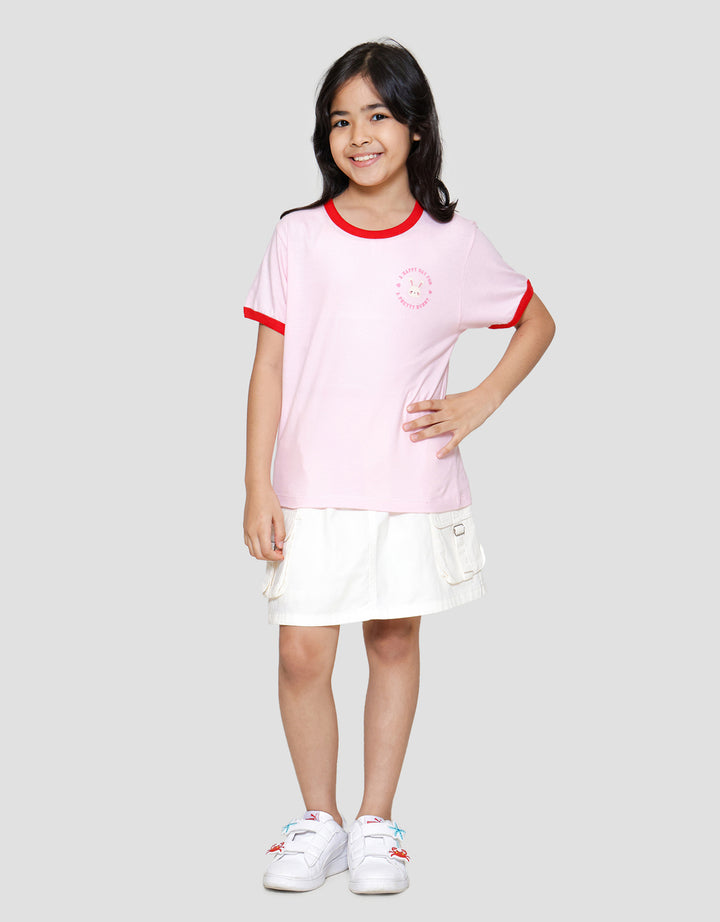 Little M Ringer Bunny Head Kaos Anak Perempuan