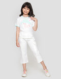 Little M Ringer Unicorn Girl Power Kaos Anak Perempuan