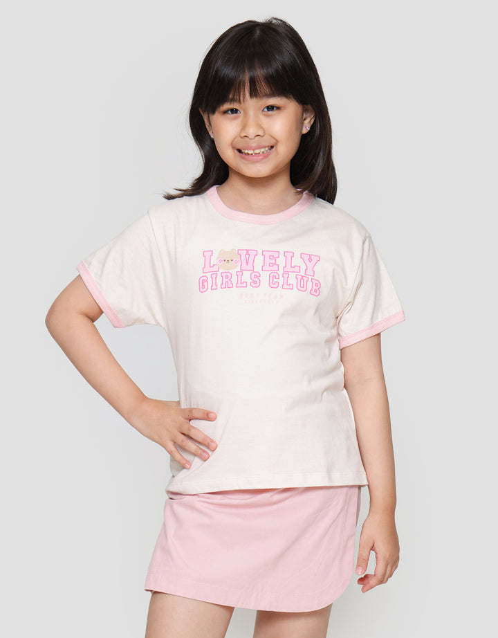 Little M Ringer Lovely Girls Club Kaos Anak Perempuan