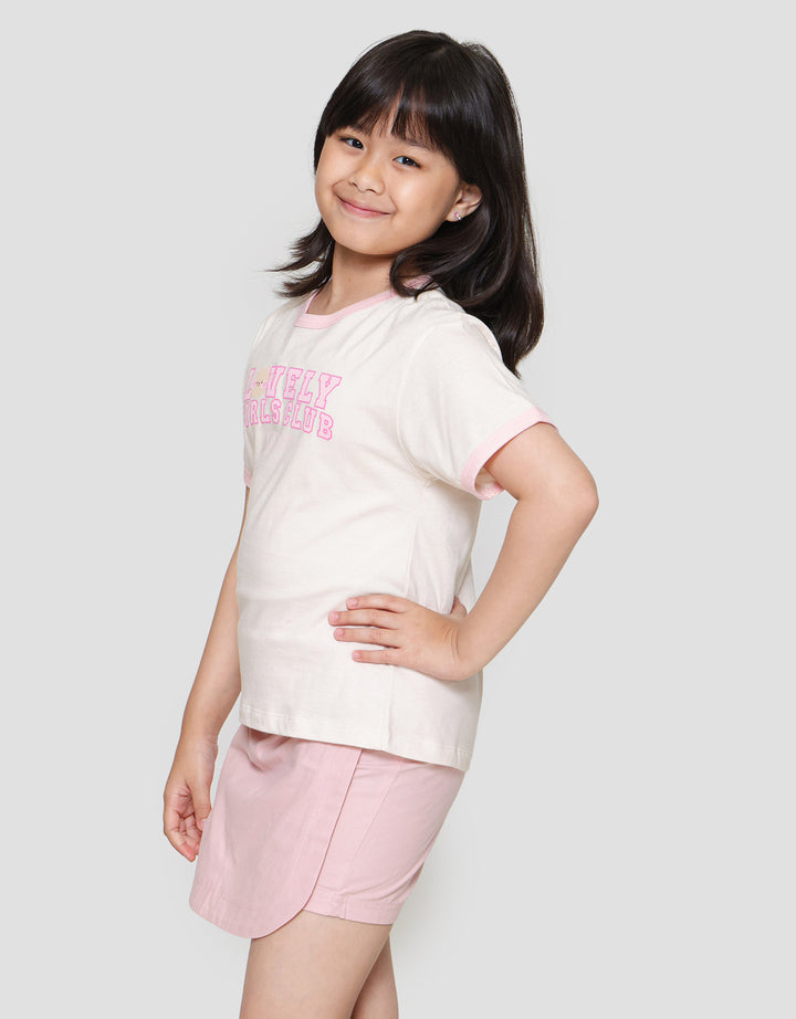 Little M Ringer Lovely Girls Club Kaos Anak Perempuan