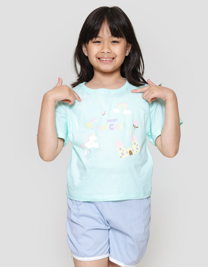 Little M Unicorn Kaos Anak Perempuan