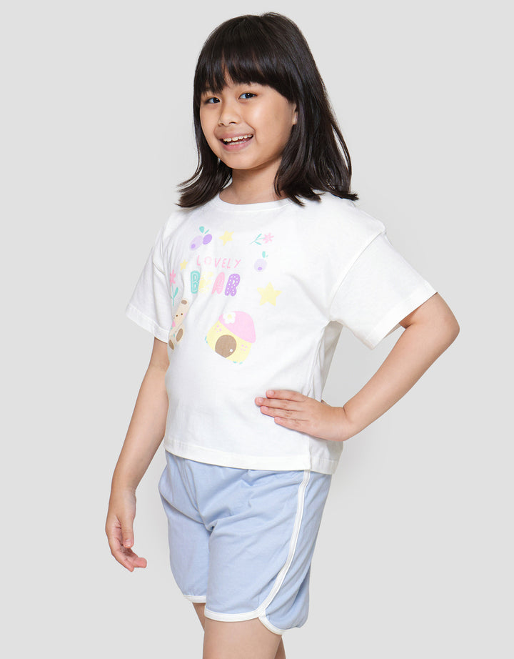 Little M Lovely Bear Kaos Anak Perempuan