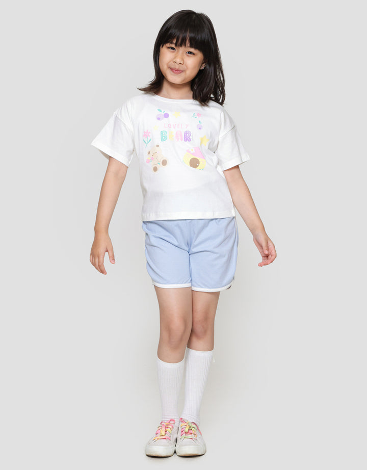 Little M Lovely Bear Kaos Anak Perempuan