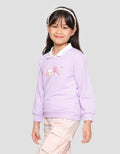 Little M Collar Aplikasi Love Sweater Anak Perempuan