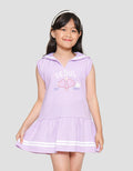 Little M Sailor Collar Seoul Midi Dress Anak Perempuan