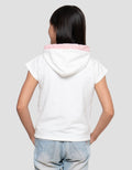 Little M Aplikasi Team Kaos Hoodie Anak Perempuan