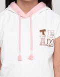 Little M Aplikasi Team Kaos Hoodie Anak Perempuan