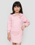 Little M Zipper Kerah Sailor Sweater Anak Perempuan