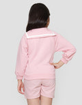 Little M Zipper Kerah Sailor Sweater Anak Perempuan