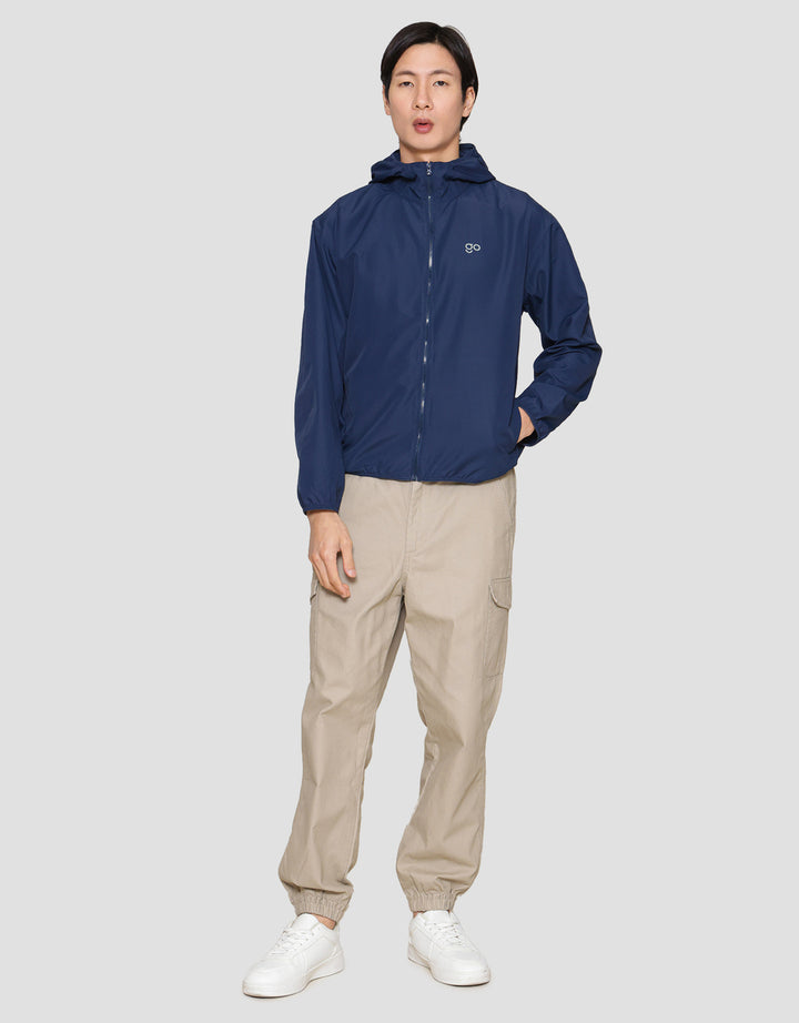 Suko Saku Windbreaker Jaket Parka Pria