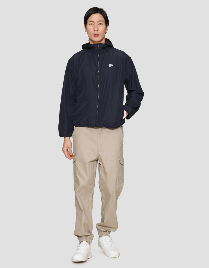 Suko Saku Windbreaker Jaket Parka Pria