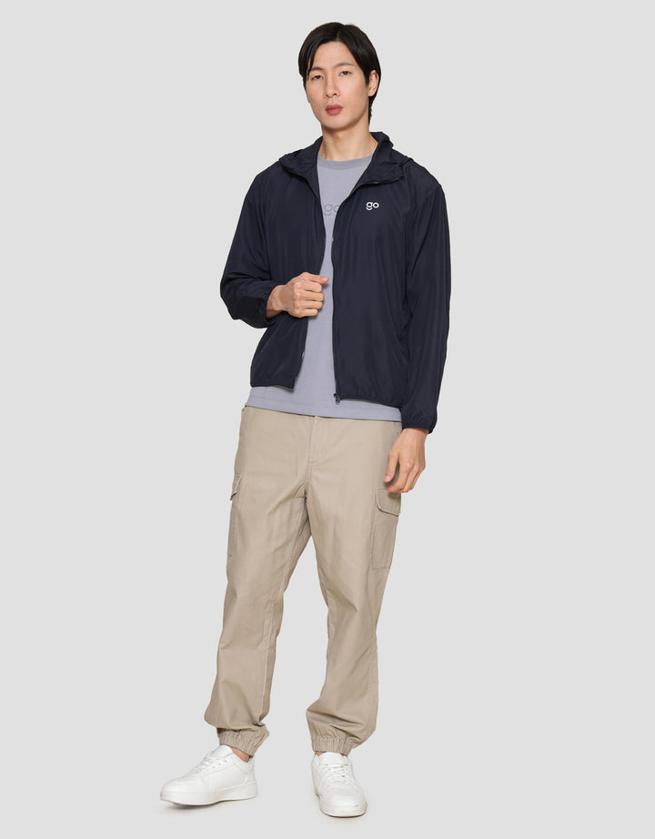 Suko Saku Windbreaker Jaket Parka Pria