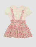 Pipiniko Rok Flower Baju Set Anak Perempuan