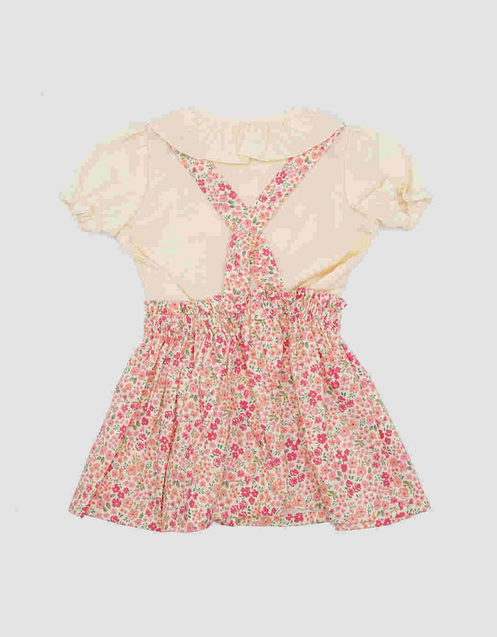 Pipiniko Rok Flower Baju Set Anak Perempuan